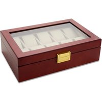 Walnut Finish Ten Watch Box - A19166