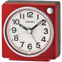 Seiko QHE196R Square Red Alarm Clock - C06127