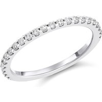 9ct White Gold Diamond Half Eternity Ring - 1/3ct - AGI Certificated - D66143-Q