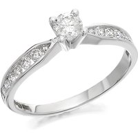 9ct White Gold Diamond Ring - 1/2ct - D7782-P