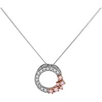 One In A Million 9ct Two Colour Gold Pink Diamond Necklace - 15pts - D78913