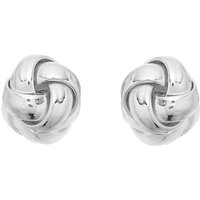Silver Knot Stud Earrings - 7mm - F0209