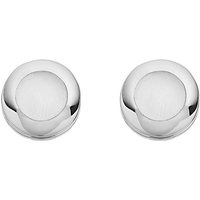 Silver Mother Of Pearl Stud Earrings - F04101