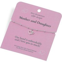 Silver Whisper Mother And Daughter Diamond Bracelet - F7501 Silver Whisper Mother And Daughter Diamond Bracelet - F7501