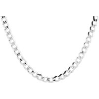 Silver 5.5mm Wide Curb Chain - 24in - F94006
