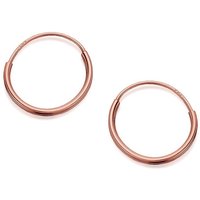 9ct Rose Gold Mini Hoop Earrings - 11mm - G2208