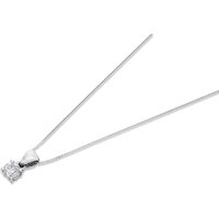 18ct White Gold Diamond Solitaire Pendant - 45pts - F/SI1 - H041090