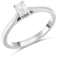 Platinum Diamond Solitaire Engagement Ring - 49pts - K/SI2 - H041179