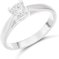Platinum Diamond Solitaire Engagement Ring - 60pts - H/SI1 - H06440
