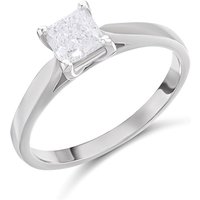 Platinum Diamond Solitaire Engagement Ring - 90pts - E/SI2 - H09268