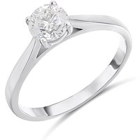 Platinum Diamond Solitaire Engagement Ring - 90pts - M/VS2 - H09281