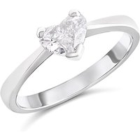 18ct White Gold Diamond Solitaire Engagement Ring - 90pts - I/I2 - H0984