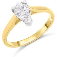18ct Yellow Gold Diamond Solitaire Engagement Ring - 1.17ct - F/I1 - H11237
