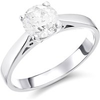 18ct White Gold Diamond Solitaire Engagement Ring - 1.21ct - G/I2 - H1221