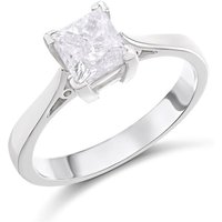 18ct White Gold Diamond Solitaire Engagement Ring - 1.27ct - K/I3 - H1239