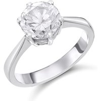 Platinum Diamond Solitaire Engagement Ring - 2.01ct - K/I2 - H2020