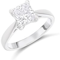 Platinum Diamond Solitaire Engagement Ring - 2.02ct - Certificated - H2060