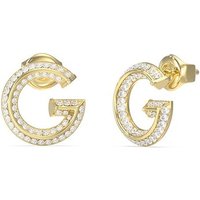 Guess JUBE05443YG Gold Tone Crystal G Stud Earrings - J42299