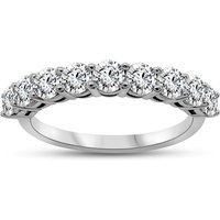 Blossom 9ct White Gold 1.5 Carat Lab Grown Diamond Half Eternity Ring - L40017-K