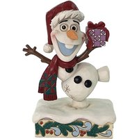 Disney Traditions 6016888 Olaf Holding Gift - P01634