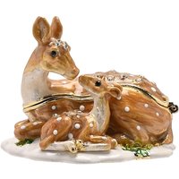 Treasured Trinkets Deer And Fawn Trinket Box - P12202 Treasured Trinkets Deer And Fawn Trinket Box - P12202