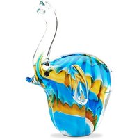 Objets d'Art Blue Elephant Ornament - P3465