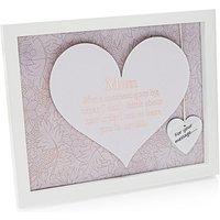 Said With Sentiment 7604 Mum Heart Frame Wall Art - P4248