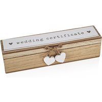 Love Story Wedding Certificate Box - P71201