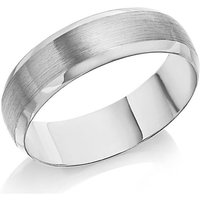 Palladium 500 Satin And Polished Wedding Ring - 6mm - R1213-Z