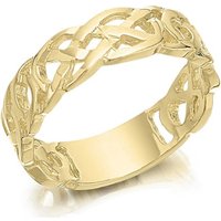 9ct Gold Celtic Weave Ring - 5mm - R1969-I