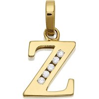 9ct Gold Cubic Zirconia Initial Z - R5126