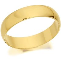 9ct Gold Heavyweight D Shaped Wedding Ring - 5mm - R5221-V