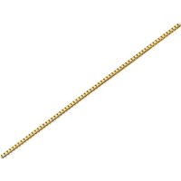9ct Gold 0.5mm Wide Fine Venetian Solid Box Chain - 20in - R9466
