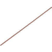 9ct Rose Gold Solid Belcher Chain - 18in - R9893