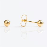 14ct Gold Ear Piercing Ball Studs - 4mm - S7505