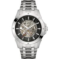 Bulova 96A170 Stainless Steel Automatic Skeleton Bracelet Watch - W09156