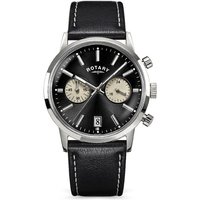 Rotary RGS10067/04 1895 Chronograph Black Leather Strap Watch - W13321