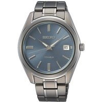 Seiko SUR371P1 Titanium Blue Dial Bracelet Watch - W25211