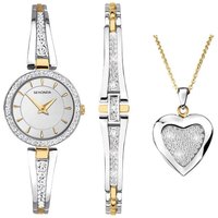 Sekonda 49013G Bracelet, Necklace And Watch Gift Set - W32247
