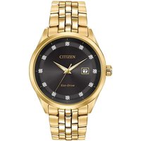 Citizen BM7252-51G Gold Tone Diamond Eco-Drive Bracelet Watch - W3924