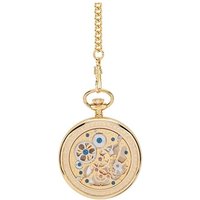 Jean Pierre G252PM Gold Plated Pocket Watch And Chain - W7507 Jean Pierre G252PM Gold Plated Pocket Watch And Chain - W7507
