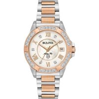 Bulova Marine Star 98R234 Two Tone Diamond Bracelet Watch - W8397