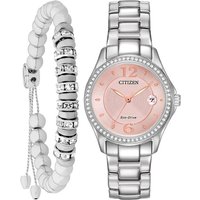Citizen FE1140-86X Silhouette Crystal Watch And Bracelet Gift Set - W92939