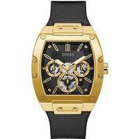 GUESS GW0202G1 Phoenix Gold Plated Black Strap Watch - W96182