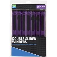 Preston Innovations Double Slider Winders in Tray - 26cm Wide Purple (x7 Winders)