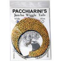 Fulling Mill Pacchiarinis Wiggle Tails - 3x Gold/Silver/Black Jumbo Wide