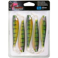 Fox Ultra UV Zander Pro Shad Lure Packs - 10cm Stickleback x 5pc