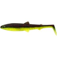 Westin BullTeez Shadtail Lure - 9.5cm 7g - 1x Black/Chartreuse