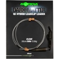 Korda Dark Matter Leader QC Hybrid Clip - Clear 30lb 1m
