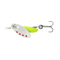 Savage Gear Grub Spinners Sinking Lure - #1 3.8g Silver Red Lime
